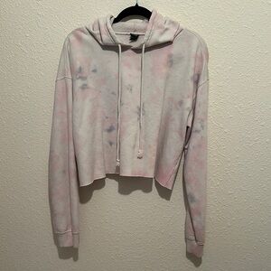 Wild Fable Pastel Tie-Dye Cropped Hoodie